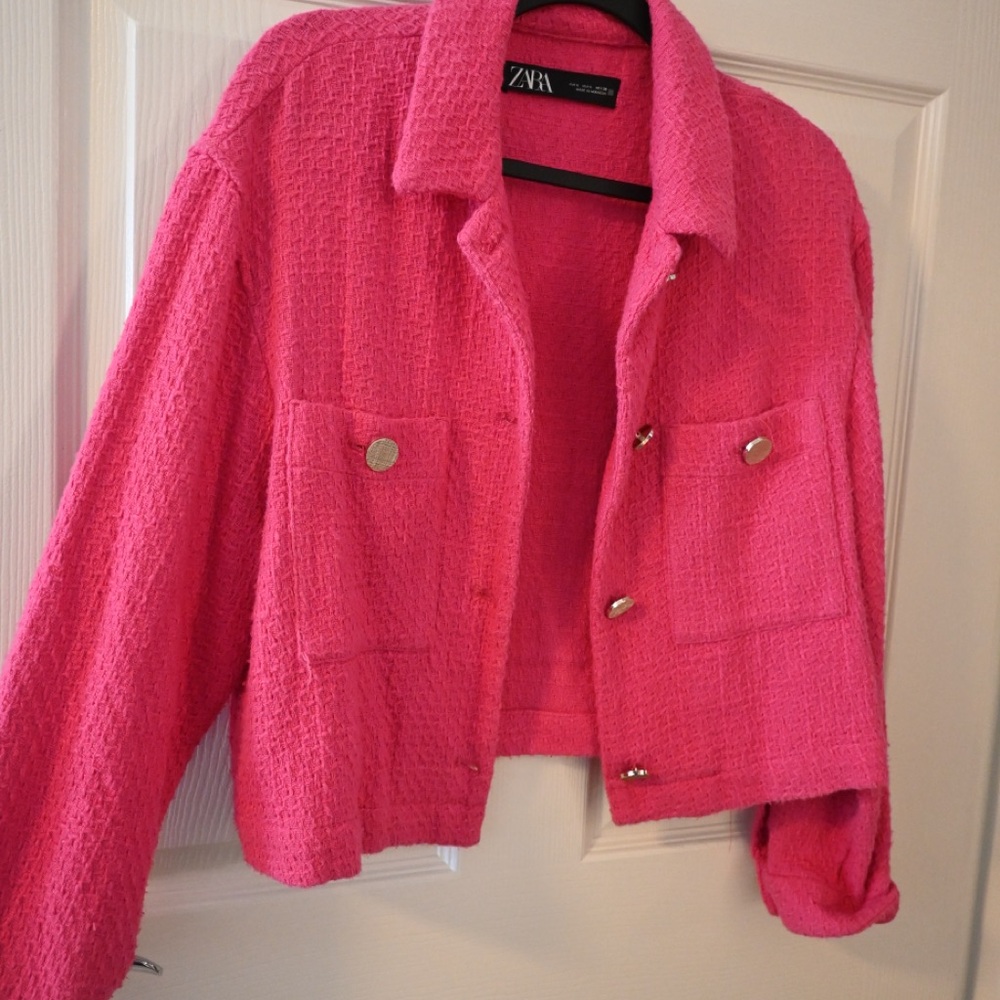 Zara Vibrant Pink Women's Blazer - Picture 8 of 9
